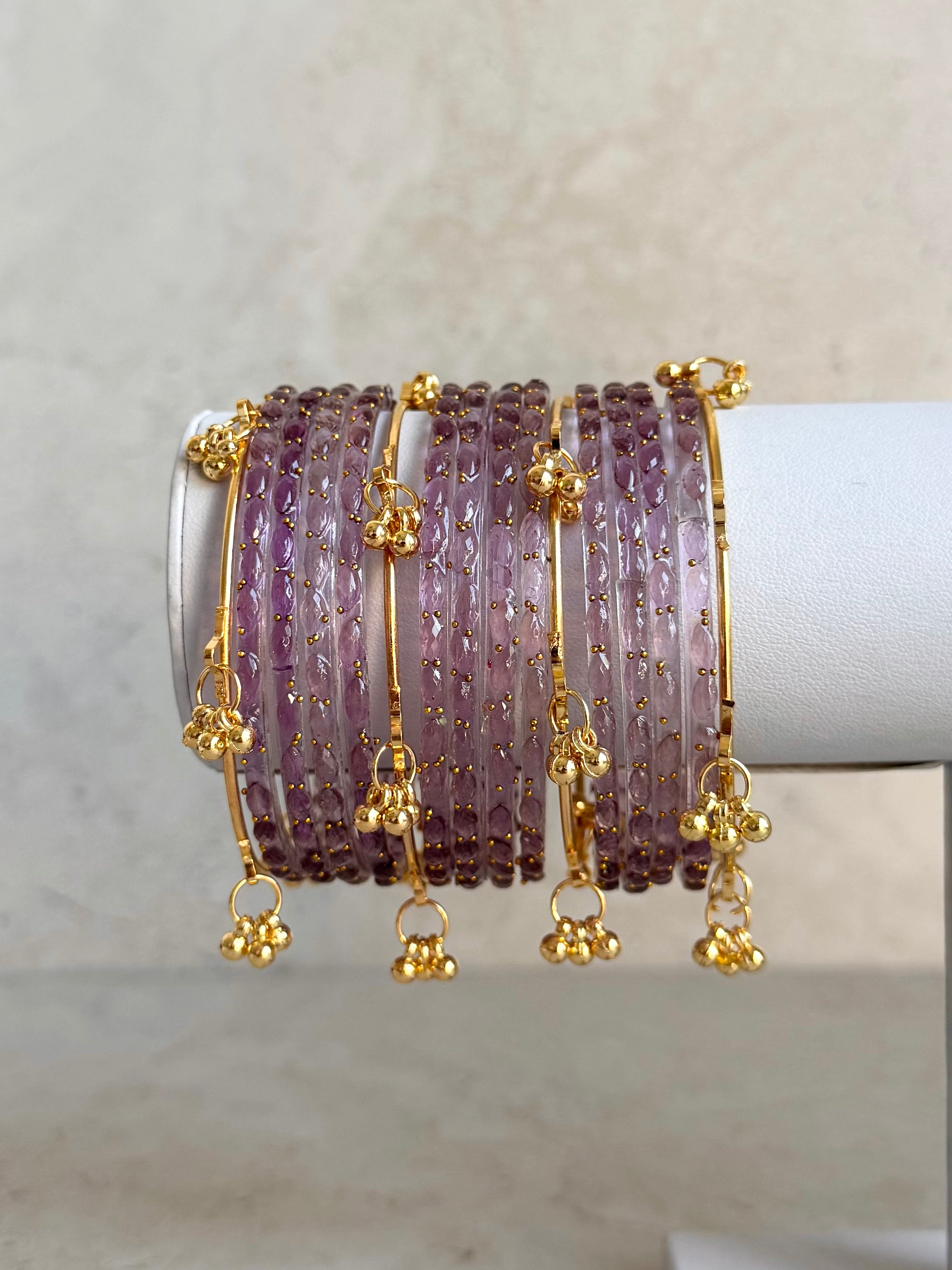Kashmiri Bangles - Light Purple