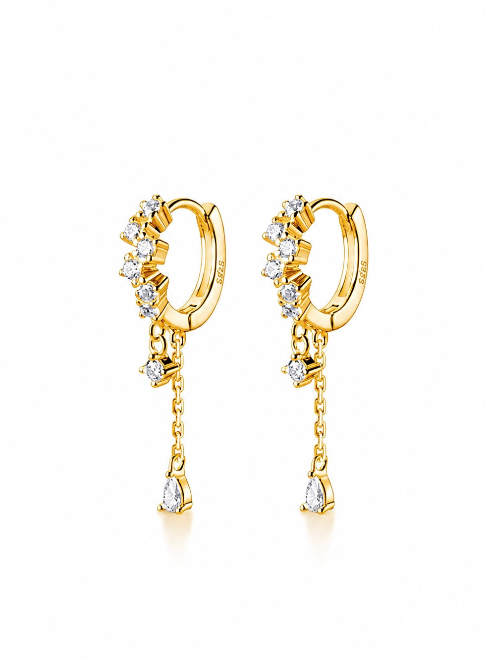 Celeste Drop Hoops
