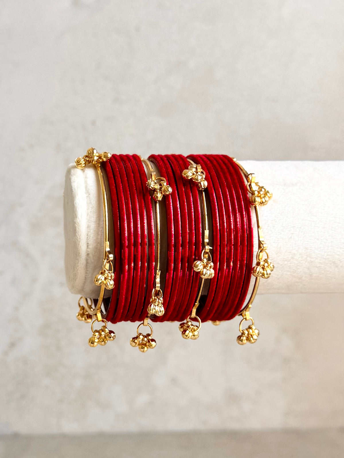 Red Bangle Set