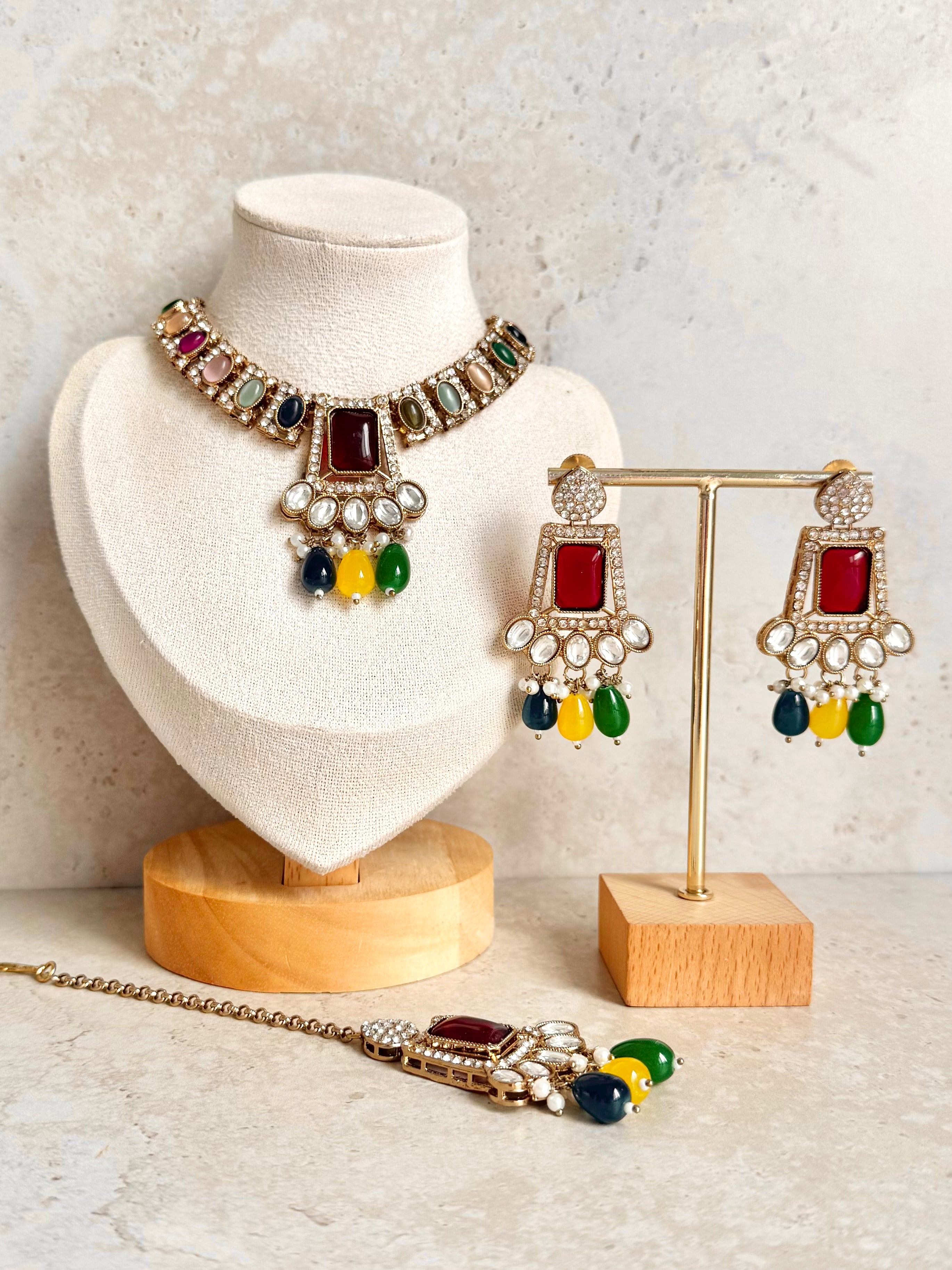 Neelam Necklace Set