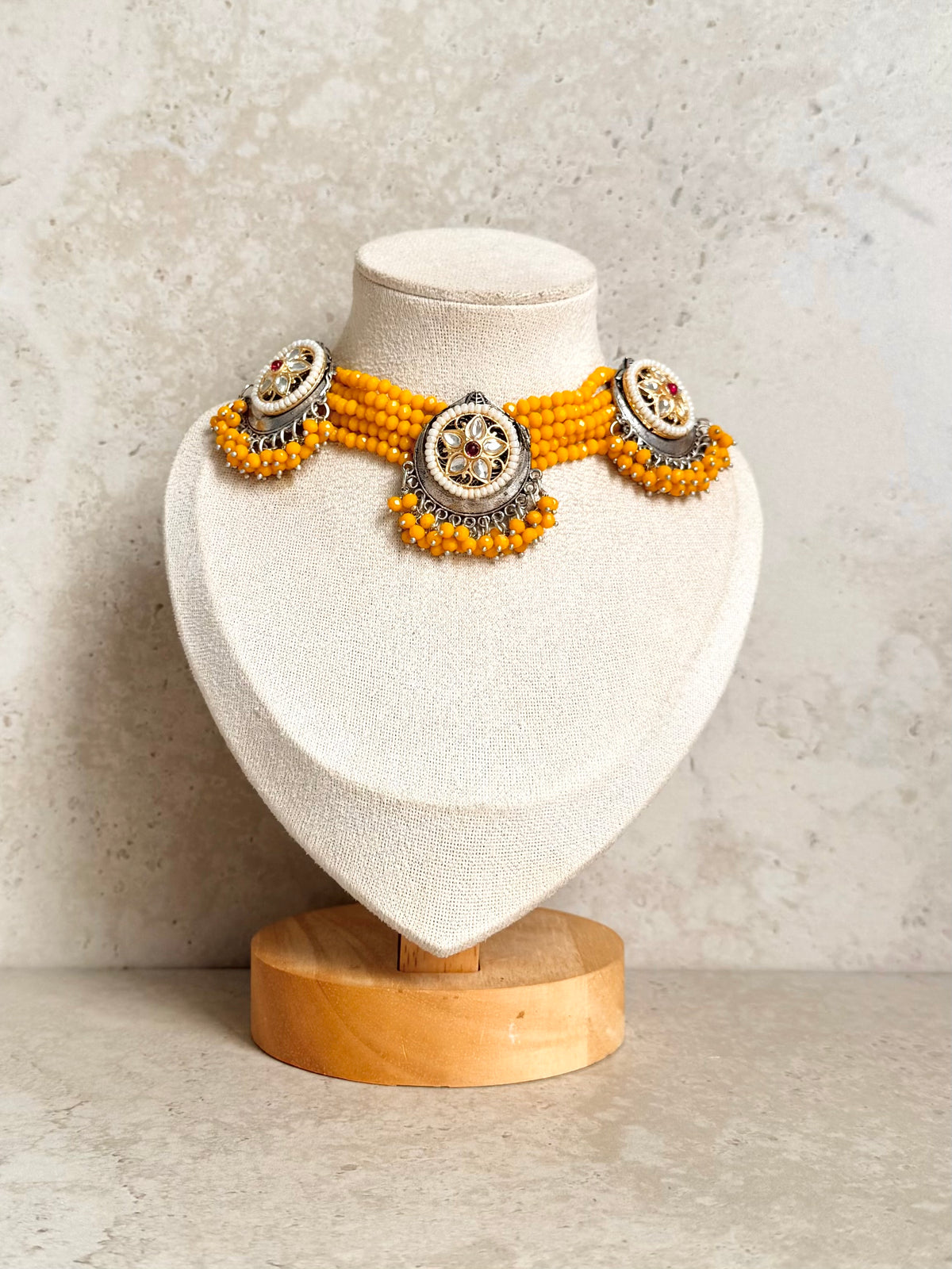 Rattan Necklace Set