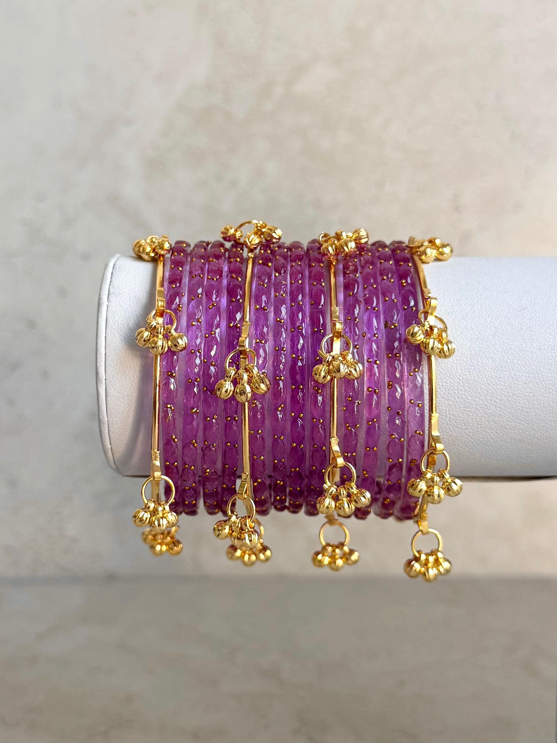 Kashmiri Bangles - Purple