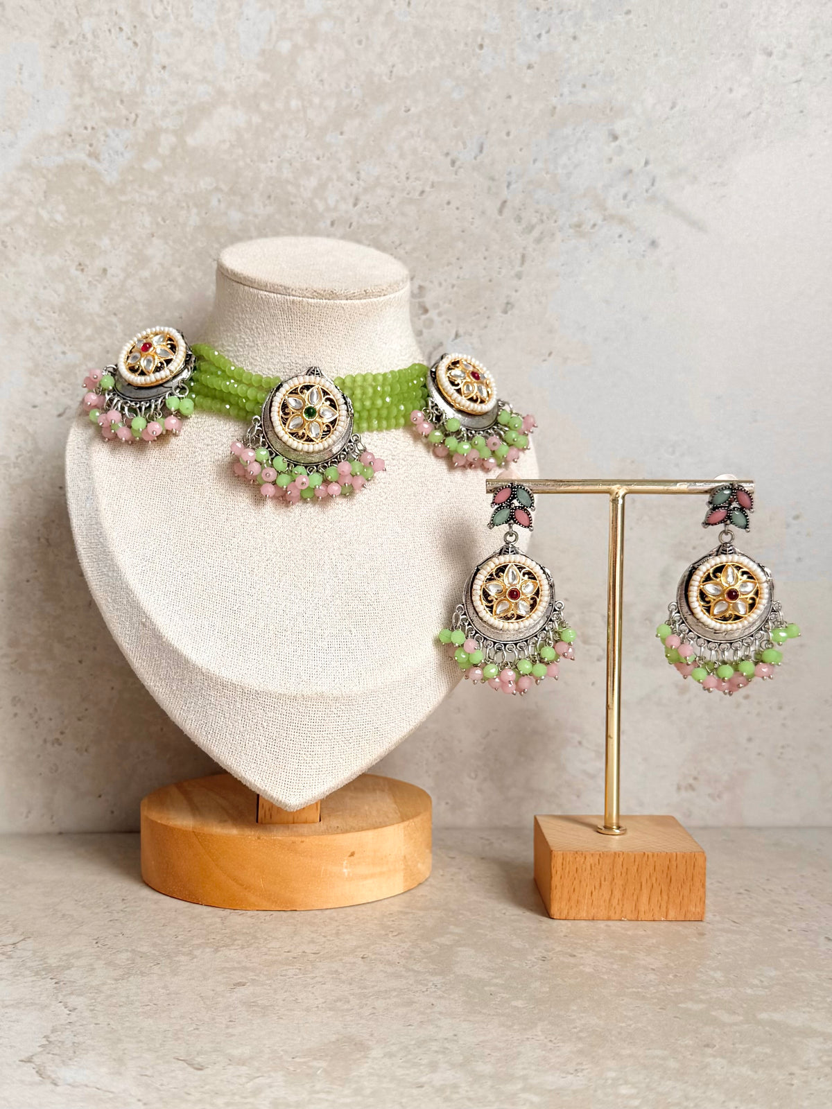 Rattan Necklace Set