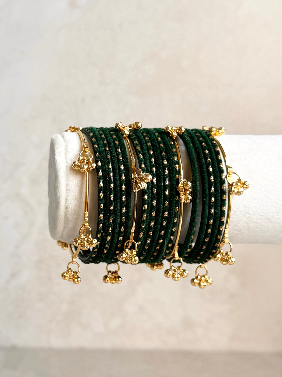 Dark Green Bangle Set