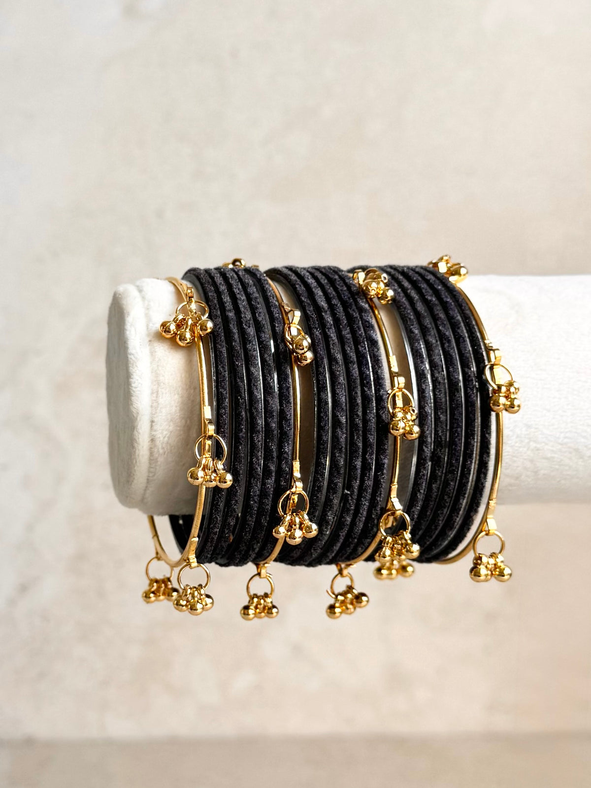 Dark Grey Bangle Set
