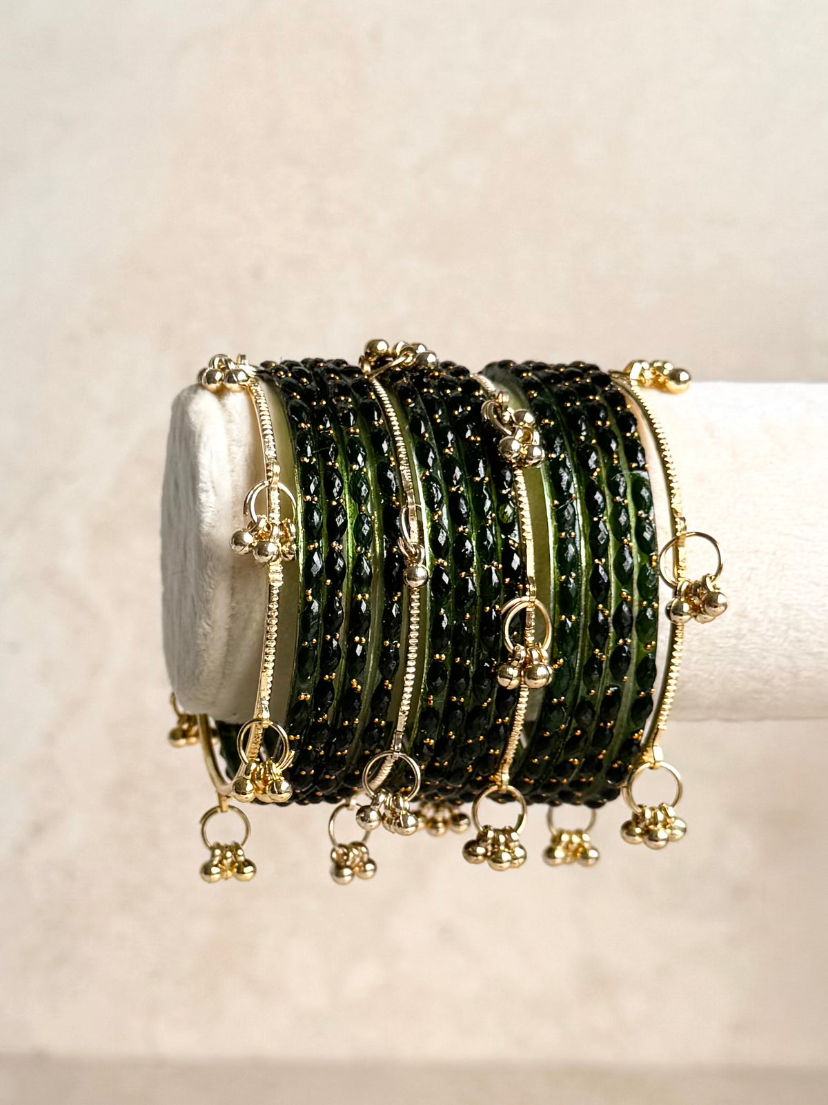 Dark Green Bangle Set